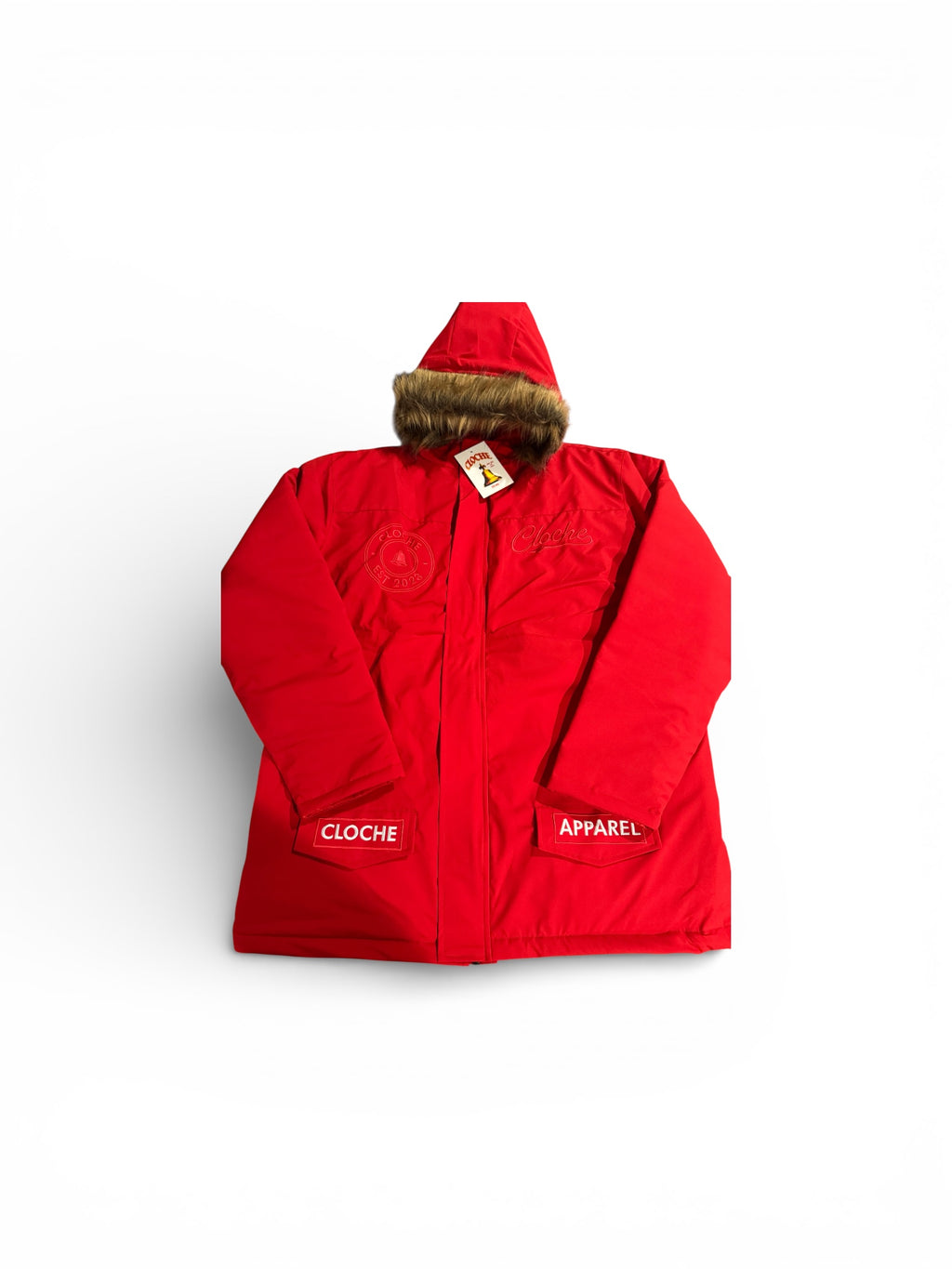(Red) Cloche Parka Coat