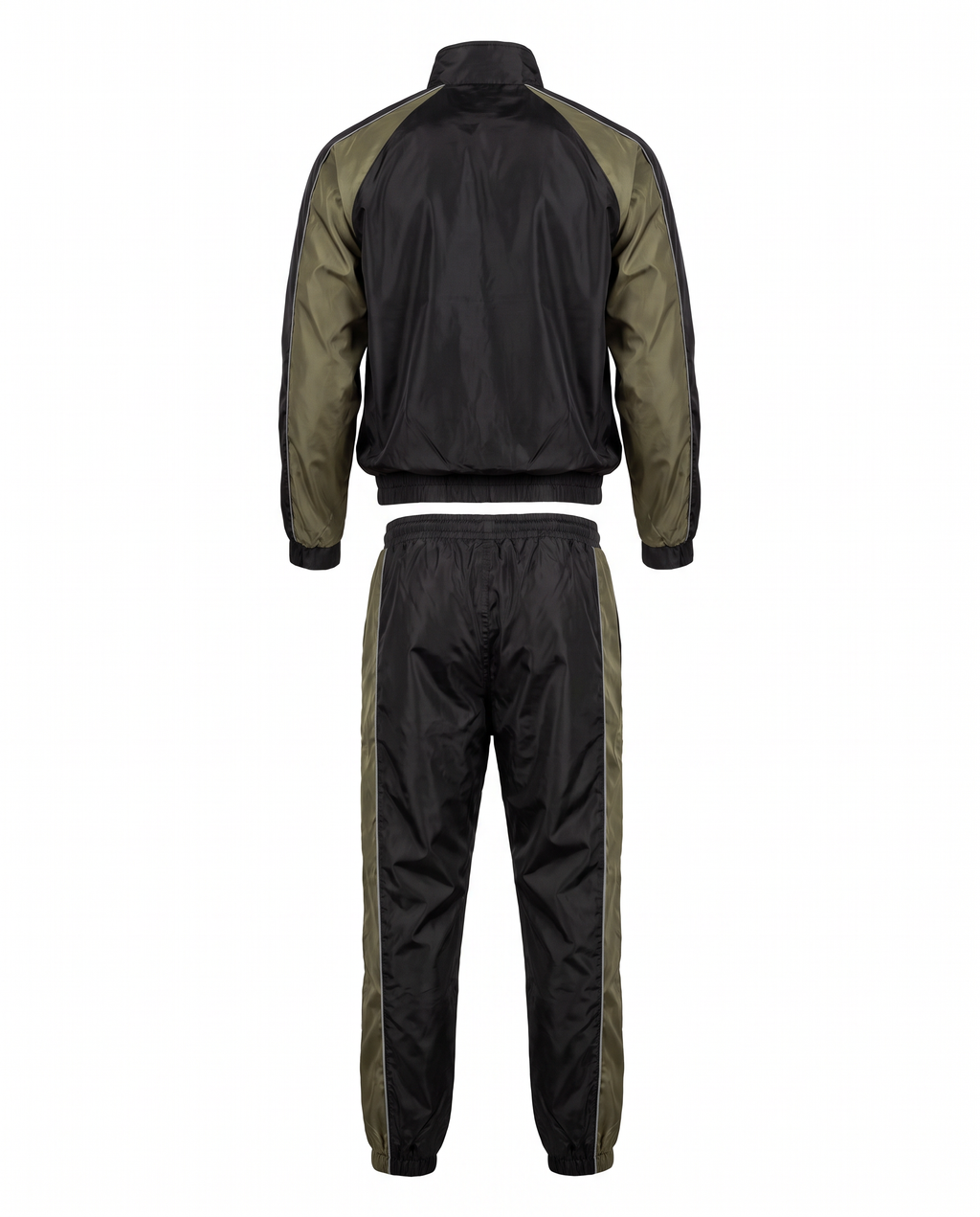 Olive Cloche Classic Windbreaker Set back view