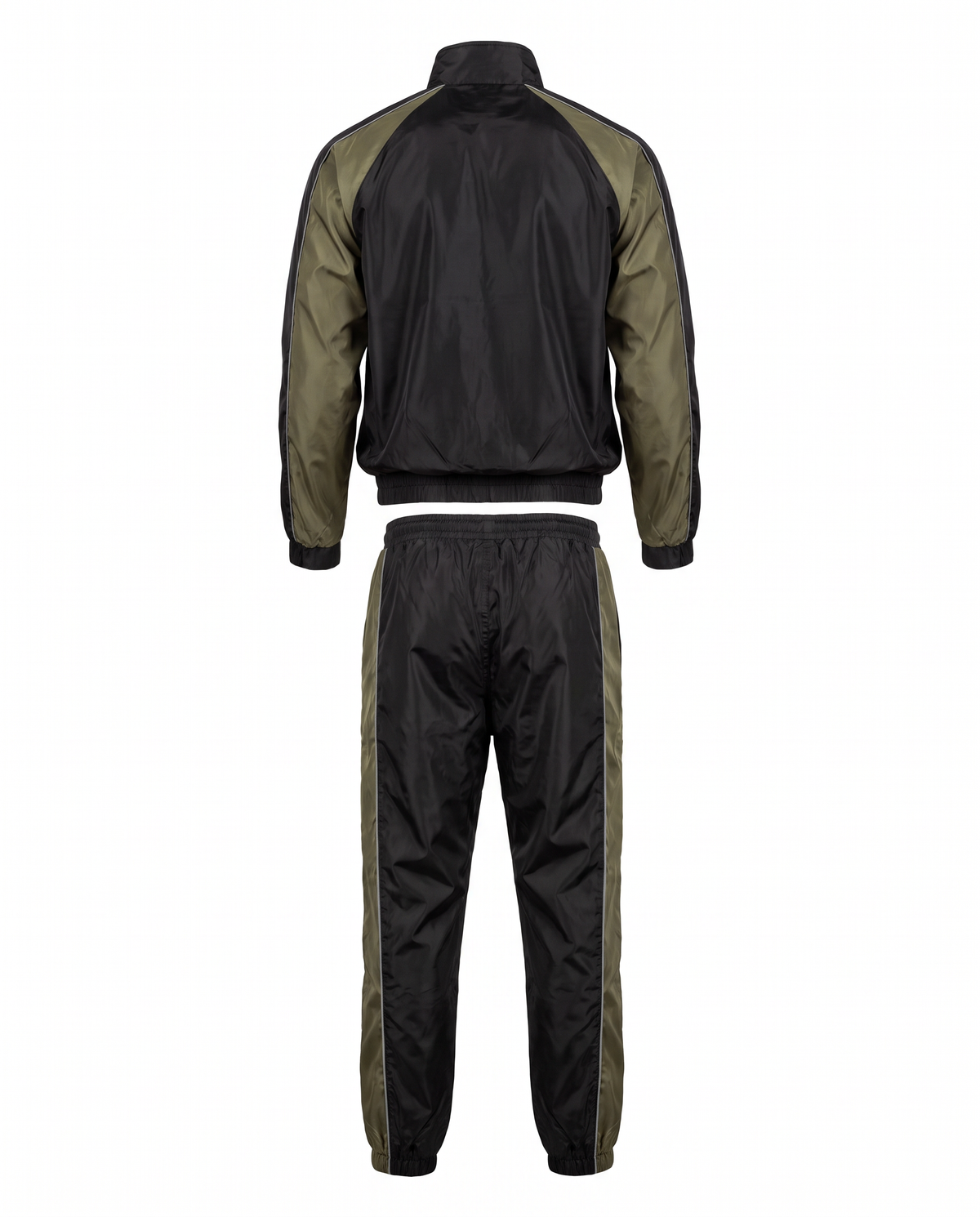 Olive Cloche Classic Windbreaker Set back view